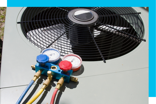 An AC unit temperature reader